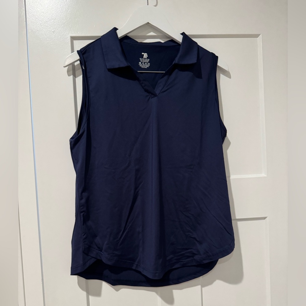 BGOWATU Navy Golf/Tennis Tank Tops